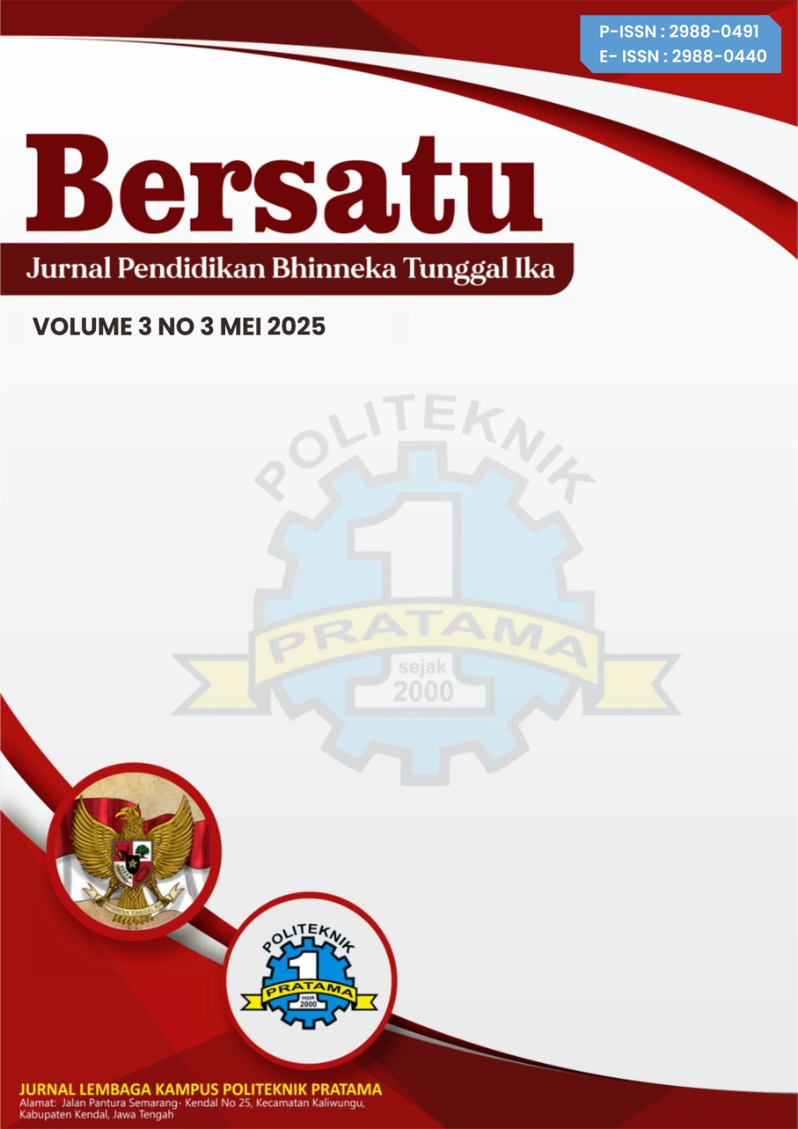 View Vol. 3 No. 3 (2025): Mei: Jurnal Pendidikan Bhinneka Tunggal Ika